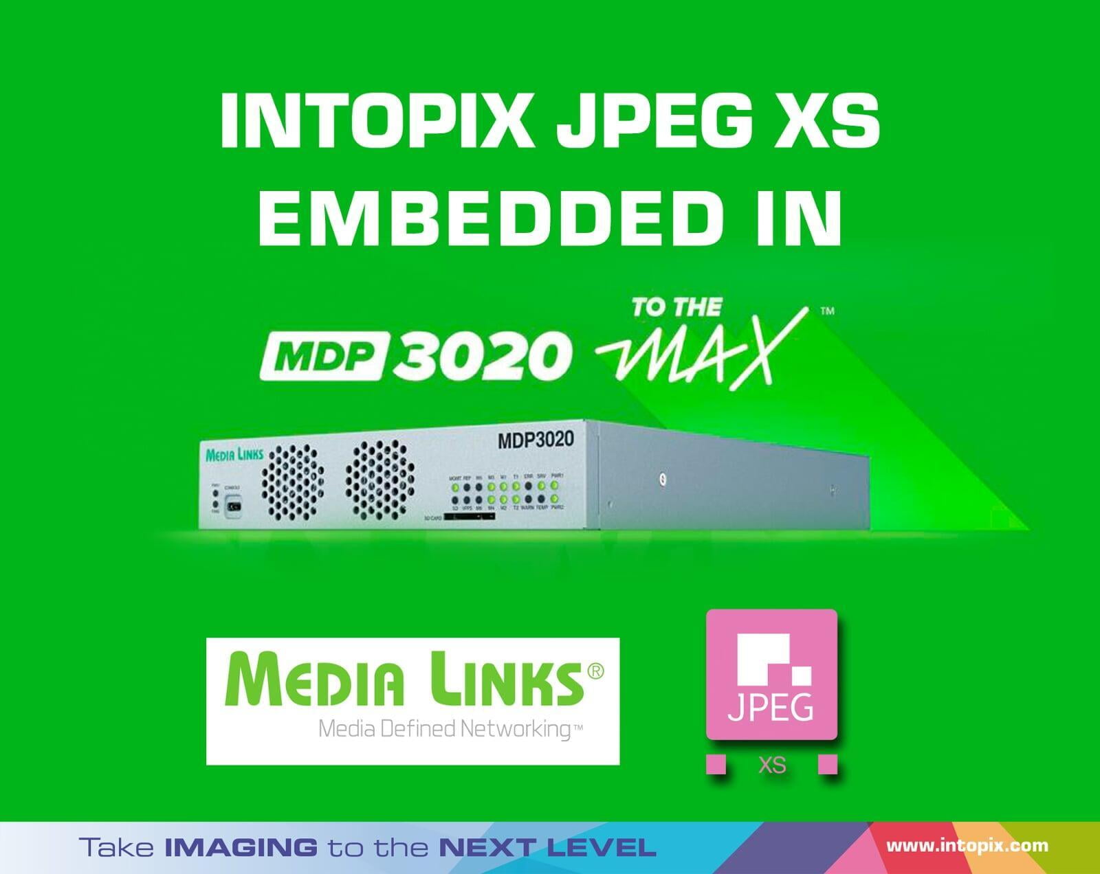 JPEG XS intégré dans le MDP3020 MAX pour répondre à la demande insatiable de contenu live